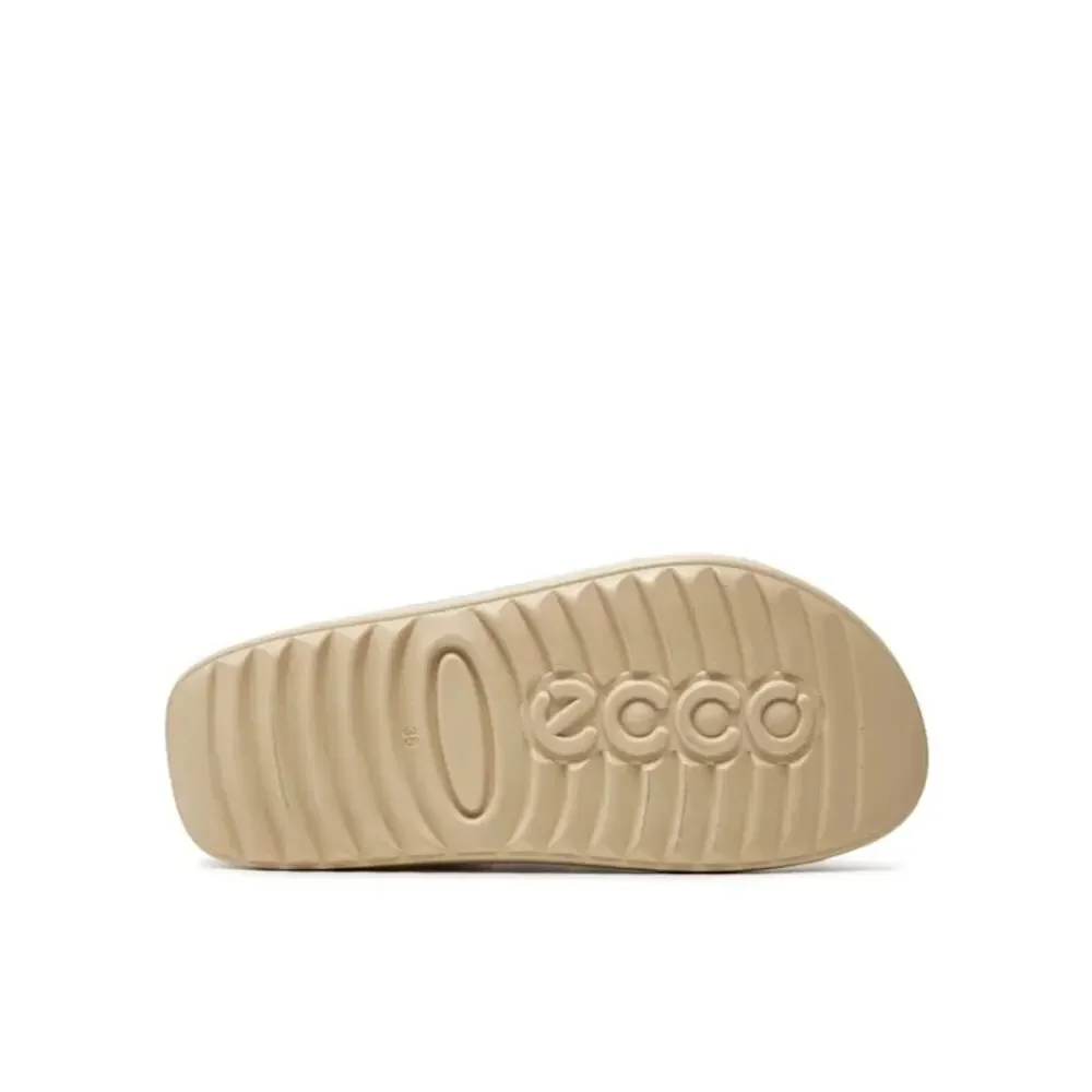 ECCO WOMEN'S 41 COZMO PLATFORM LEATHER SANDAL CROSS-STRAP LIMESTONE 20665301378